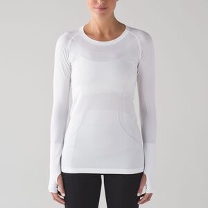 Lululemon White Swiftly Long Sleeve 4